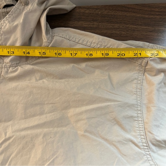 ❤️ H&M Men's Light Tan Hooded Raincoat L - Picture 6 of 10